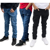 Kit 3 Calça Jeans Masculina Infantil