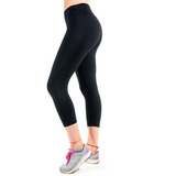 Kit 3 Calça Legging Corsário Cintura Alta