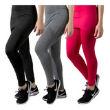 Kit 3 Calca Legging