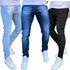 Kit 3 Calça Masculina Com Lycra Roupas Skinny Justa Premium