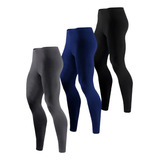 Kit 3 Calça Masculina Térmica Segunda Pele Proteção Uv Sport
