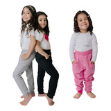Kit 3 Calças Infantil Flanelado Moletom Premium 2 Ao 12