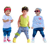 Kit 3 Calças Jeans Bebê E Infantil Unissex Blogueiro Casual