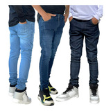 Kit 3 Calças Jeans Infantil Juvenil