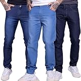 Kit 3 Calças Jeans Masculina Slim