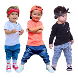 Kit 3 Calças Jeans Roupa Criança Bebê Infantil Jogger Saruel