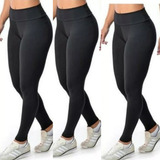 Kit 3 Calças Legging Uniforme Hotel Doméstica Copeira