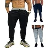 Kit 3 Calças Masculina Moletom MXD Conceito Slim Jogger Casual Cores Tradicionais Academia Lazer Treino Passeio  GG  Opção 01 