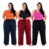 Kit 3 Calcas Pantalona