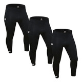 Kit 3 Calças Térmica Segunda Pele Alta Compressão Masculina
