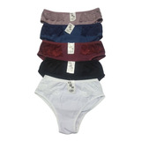 Kit 3 Calcinha Tanga Adulto Rendada Lisa Cavada Cygile T04