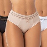 Kit 3 Calcinhas Confortaveis E Macias Cos Premium Linda 1242