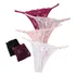Kit 3 Calcinhas De Regulagem Fio Dental Renda Tanga Lingerie