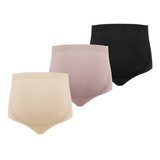 Kit 3 Calcinhas Gestante Grávida Lupo Loba Sem Costura 40320