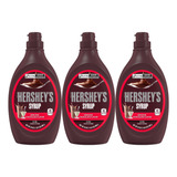 Kit 3 Calda De Chocolate Importada Hershey s Syrup 680 Gr