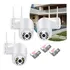 Kit 3 Câmera Wifi Prova Dágua Infravermelho Cor A8 c cartâo 32gb