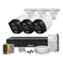 Kit 3 Câmeras Segurança Color Dvr Intelbras 1004c Hd 160gb
