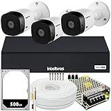Kit 3 Cameras Seguranca Intelbras VHL 1220 Full HD 2mp 1080p