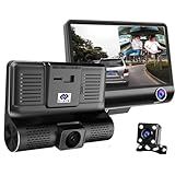 Kit 3 Cameras Veicular Interna Frontal Ré Filmadora Automotiva Dashcam B28 Full Dd Veicular Carro Segurança