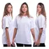 Kit 3 Camisa Lisa Casual Feminina 100% Algodão Lindas Cores