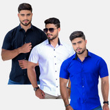 Kit 3 Camisa Masculina