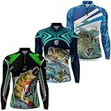 Kit 3 Camisa Pesca Masculina Camiseta