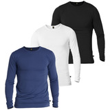 Kit 3 Camisa Térmica Proteção Solar 50 Tecido Uv Gelado Dry