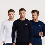 Kit 3 Camisa Térmica Segunda Pele Proteção Uv 50 Masculina