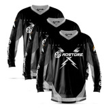 Kit 3 Camisa Trilha Motocross Homem Mulher Pro Tork Insane