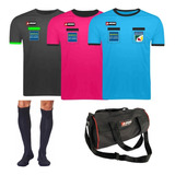 Kit 3 Camisas Arbitro Futebol