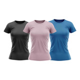 Kit 3 Camisas Feminina Proteção Solar