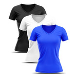 Kit 3 Camisas Femininas Ideal Para Prática De Esportes Vôlei
