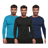 Kit 3 Camisas Manga