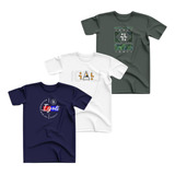 Kit 3 Camisas Masculina