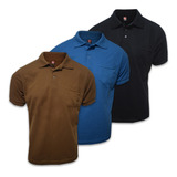 Kit 3 Camisas Polo