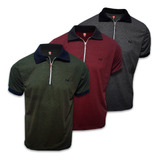 Kit 3 Camisas Polo