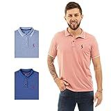 Kit 3 Camisas Polo Masculina Básica Piquet Viscose Dry John Pull