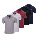 Kit 3 Camisas Polo Masculina Camiseta Blusa De Luxo Atacado