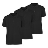 Kit 3 Camisas Polo