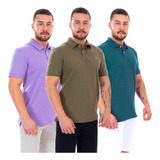 Kit 3 Camisas Polo