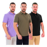 Kit 3 Camisas Polo