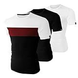 Kit 3 Camisas Slim Camiseta 100 Algodão Personalizada Básica M BRANCO 