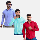 Kit 3 Camisas Social