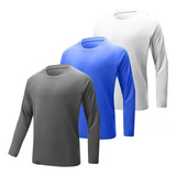 Kit 3 Camisas Térmicas Proteção Uv 50 Unissex Pronta Entrega