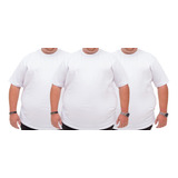 Kit 3 Camiseta Básica Tamanho Grande