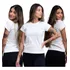 Kit 3 Camiseta Feminina Baby Look Algodão Lisa Atacado Blusa