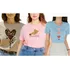 Kit 3 Camiseta Feminina Blusa T-shirt Algodão Mulher Linda