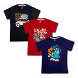 Kit 3 Camiseta Infantil