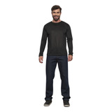 Kit 3 Camiseta Malha Fria Masculina Básica Manga Longa