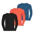 Kit 3 Camiseta Manga Longa Masculina Camisa Malha Fria Slim
